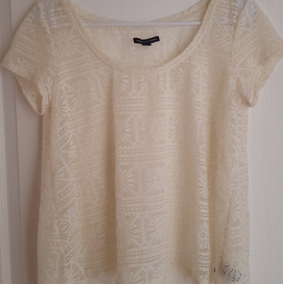 American Eagle lace short sleve shirt - Picture 2 of 3